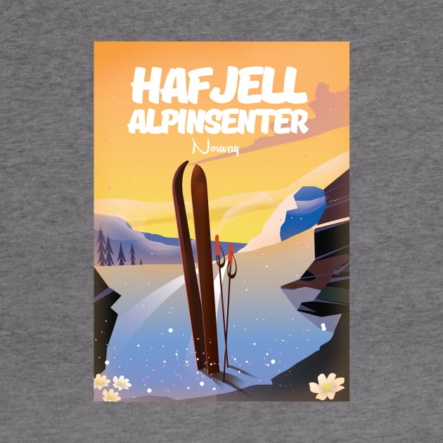 Hafjell Alpinsenter Norway Ski poster by nickemporium1